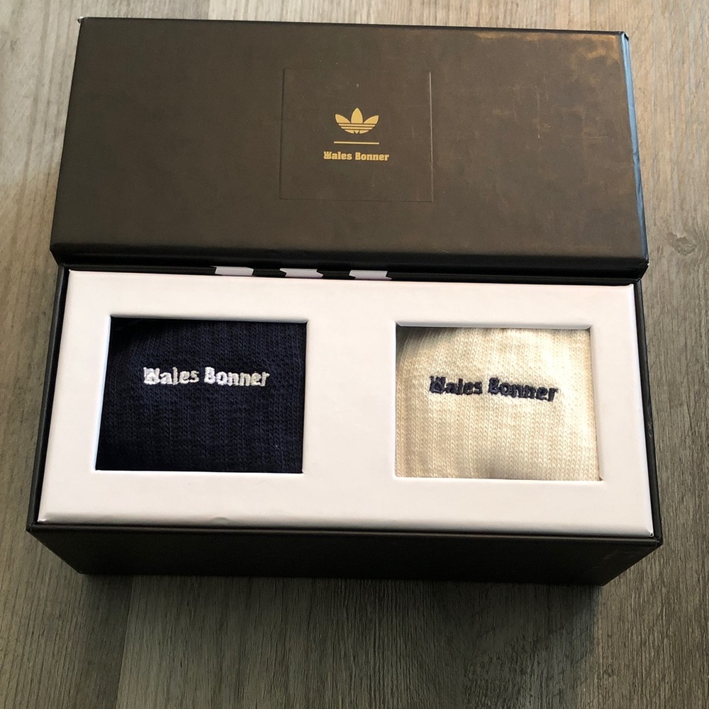 adidas x Wales Bonner 3S Sock Set Night Navy & White Size L NWT & Box